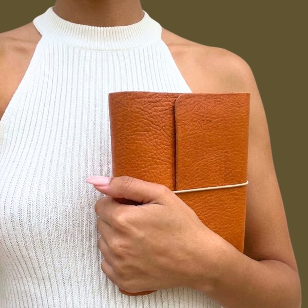 A6 Leather Tri-Folio